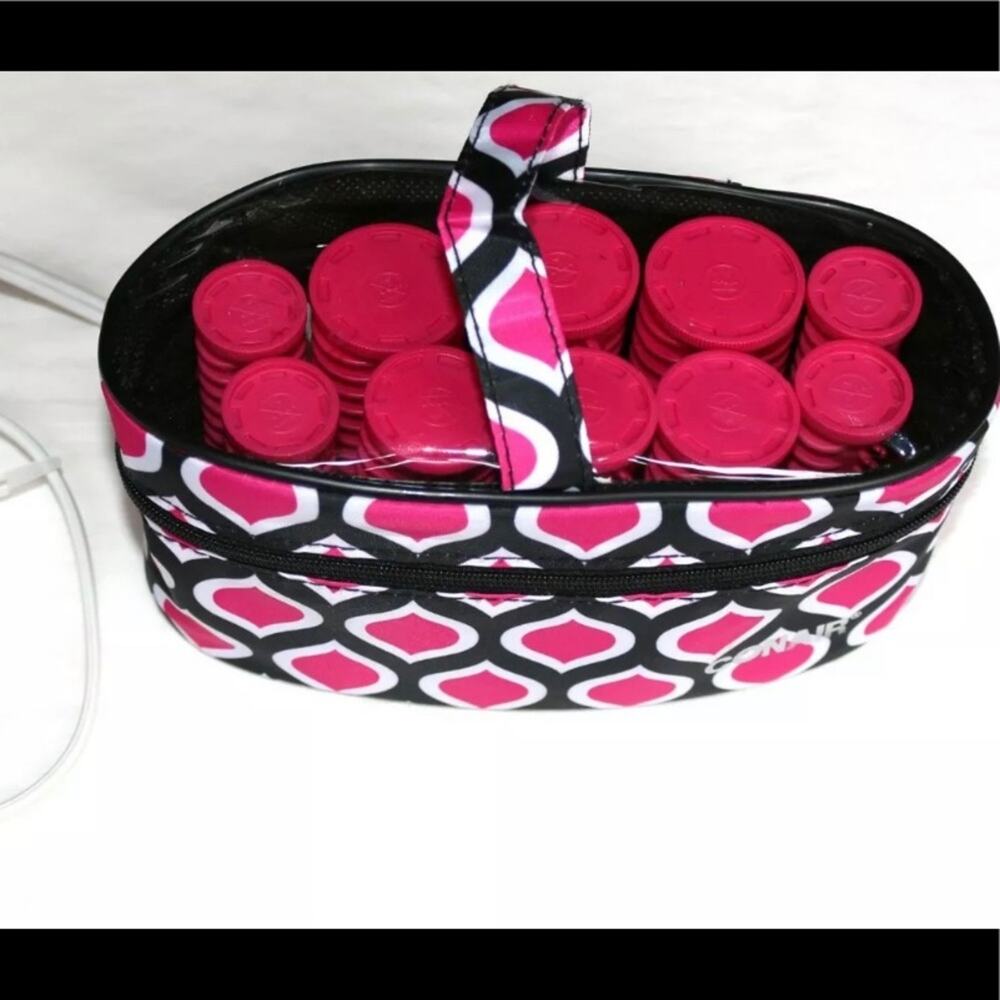 CONAIR 10 Instant Heat Compact Travel Hot Rollers ULTRA CLEAN